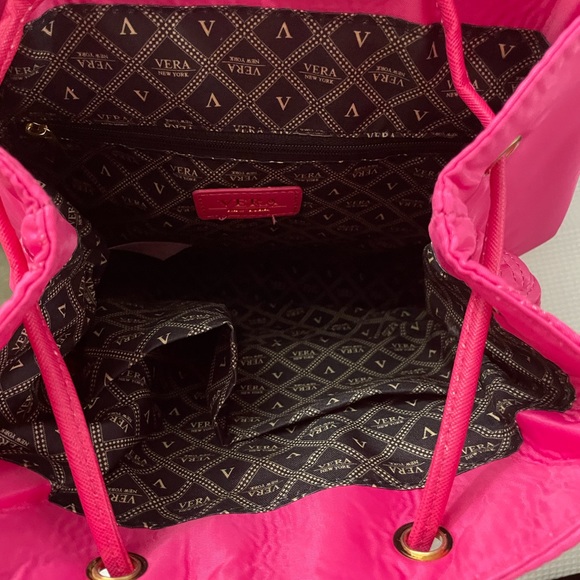 Vera New York magenta pink textured quilted backpack - Picture 6 of 15